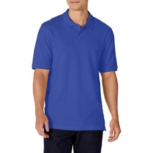 Amazon Essentials Men’s Regular-Fit Short Sleeve Cotton Pique Polo Shirt (Available in Big & Tall)(Blue)