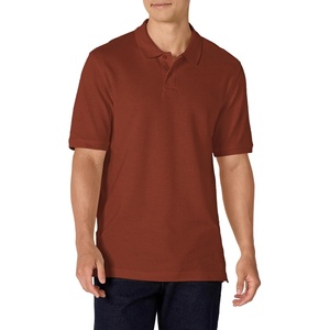 Amazon Essentials Men’s Regular-Fit Short Sleeve Cotton Pique Polo Shirt (Available in Big & Tall)(Brick Red)