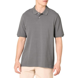 Amazon Essentials Men’s Regular-Fit Short Sleeve Cotton Pique Polo Shirt (Available in Big & Tall)(Grey)