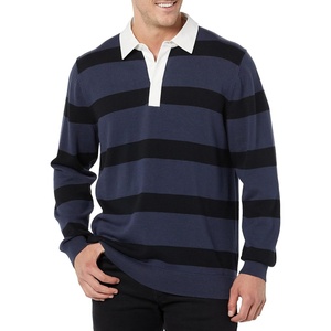 Amazon Essentials Men’s Rugby Sweater(Dark Navy   Rugby Stripe)