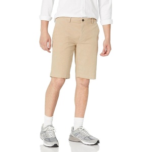 Amazon Essentials Men’s Slim-Fit 11″ Lightweight Comfort Stretch Oxford Shorts(Khaki)