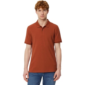 Amazon Essentials Men’s Slim-Fit Short-Sleeve Cotton Pique Polo Shirt(Brick Red)