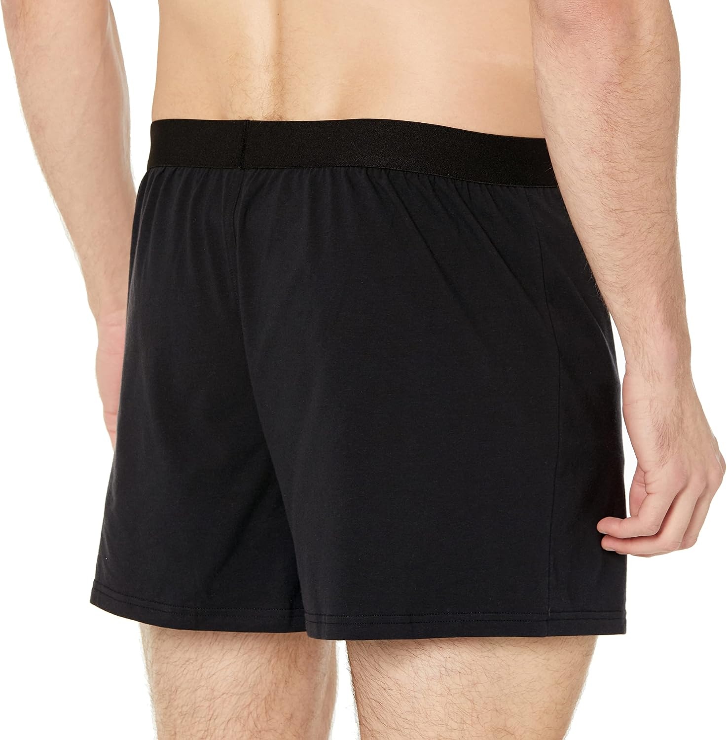 image:imageAmazon Essentials Mens Breathable Cotton Jersey Boxer Shorts Soft Relaxed Fit for AllDay Comfort Pack of 5Black