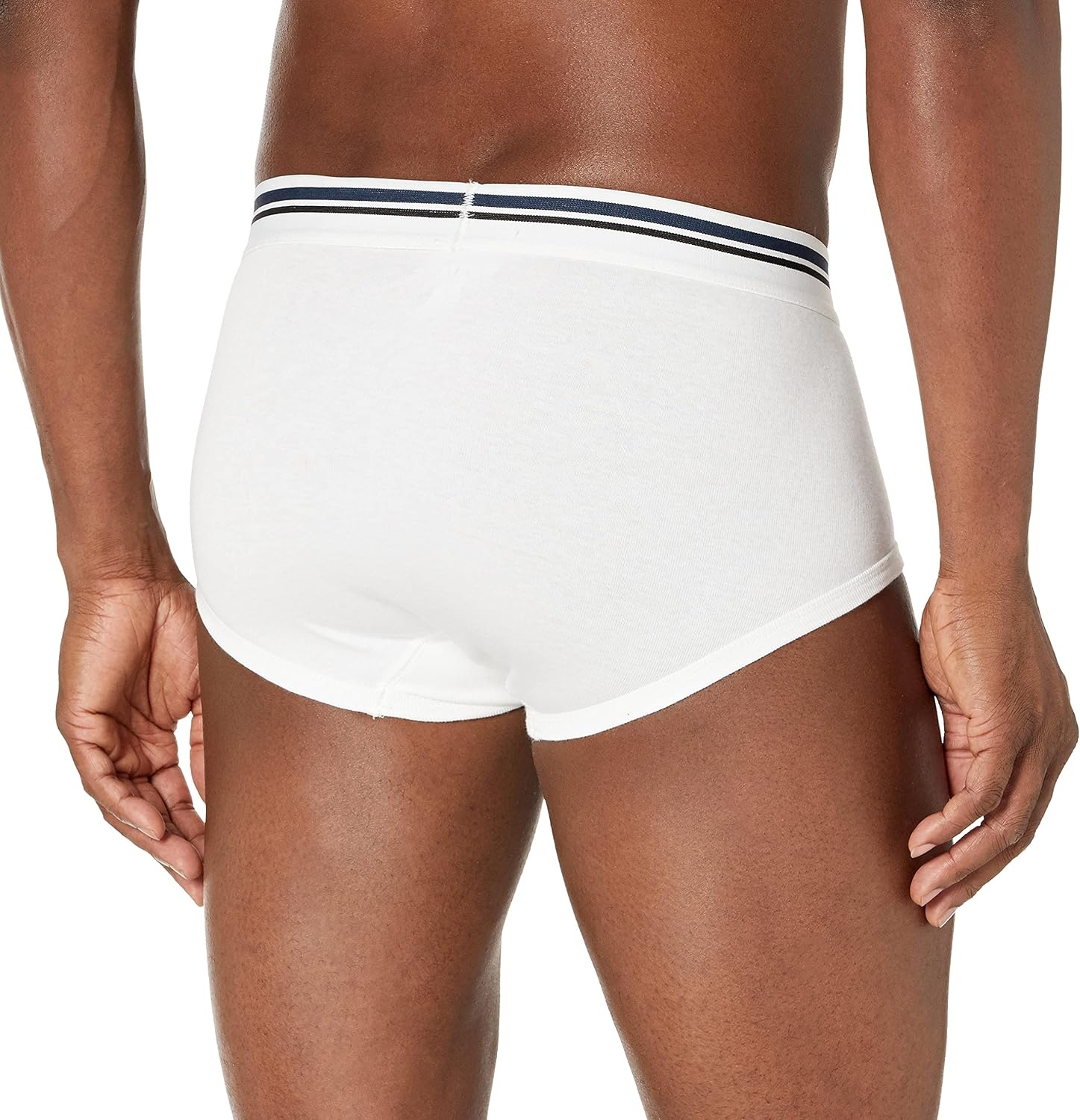 image:imageAmazon Essentials Mens Breathable Ribbed Knit Briefs with Elasticized Waistband MultipacksWhite