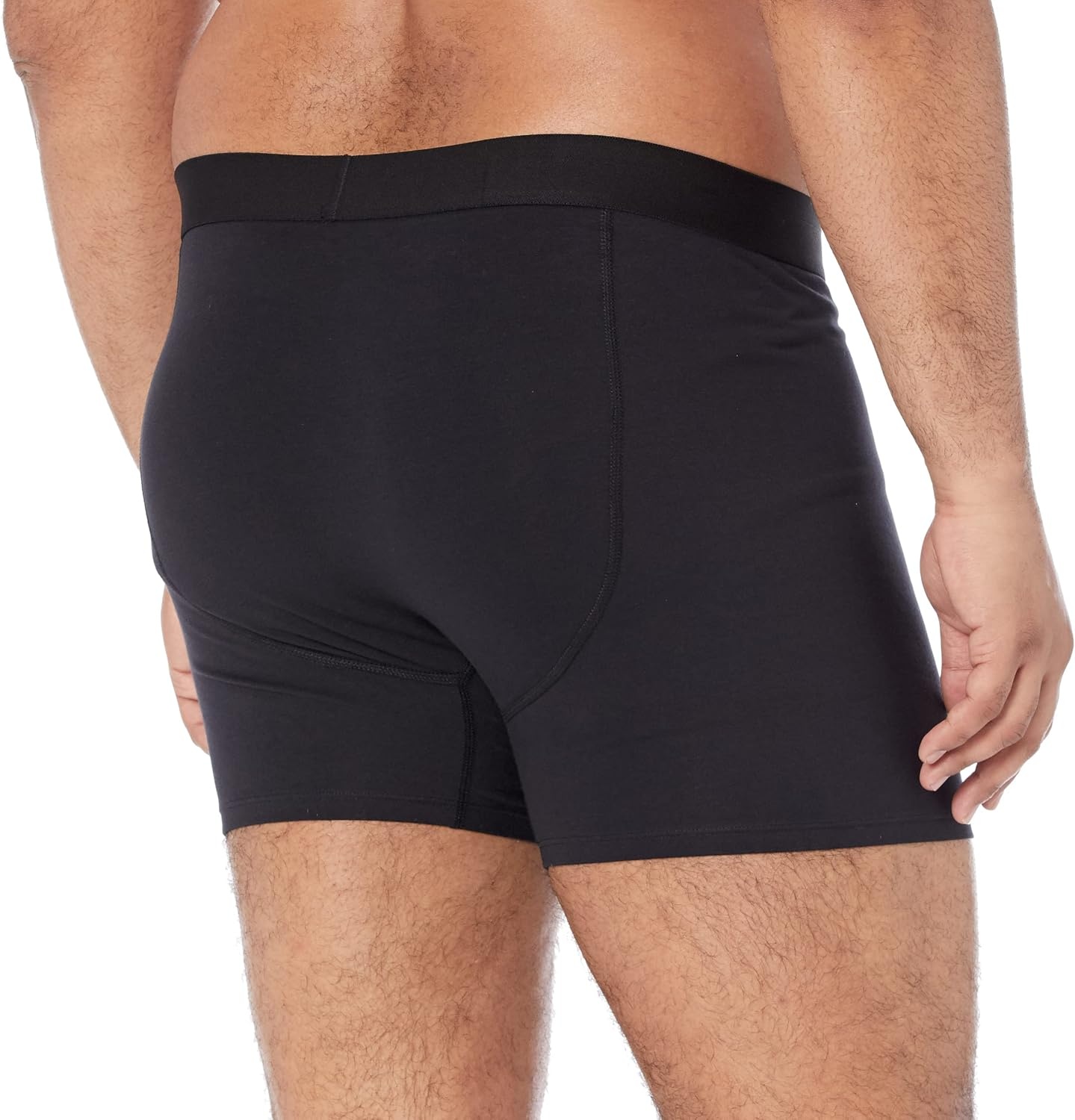 image:imageAmazon Essentials Mens Cotton Jersey Boxer Briefs Underwear Available in Big amp Tall Pack of 5Black