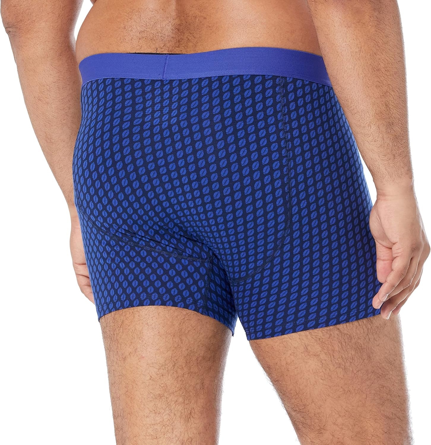 image:imageAmazon Essentials Mens Cotton Jersey Boxer Briefs Underwear Available in Big amp Tall Pack of 5Royal Blue Mixed Print