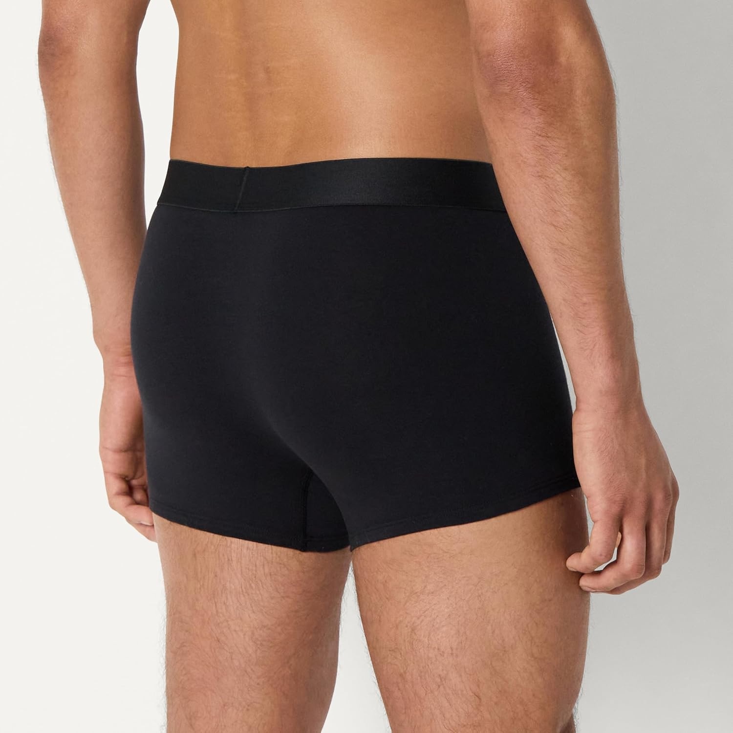 image:imageAmazon Essentials Mens Cotton Jersey Boxer Shorts Underwear Pack of 5Black