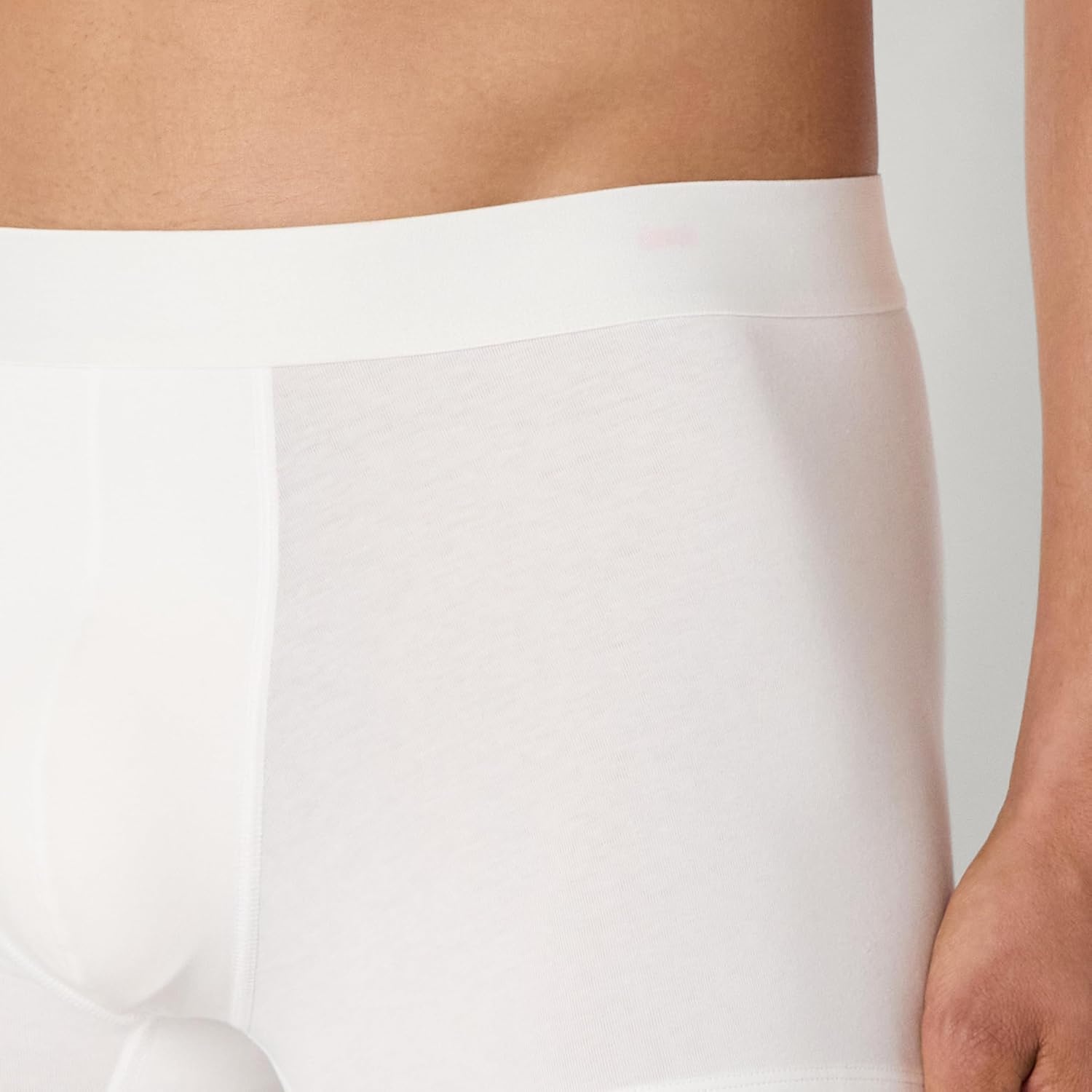 image:imageAmazon Essentials Mens Cotton Jersey Boxer Shorts Underwear Pack of 5White