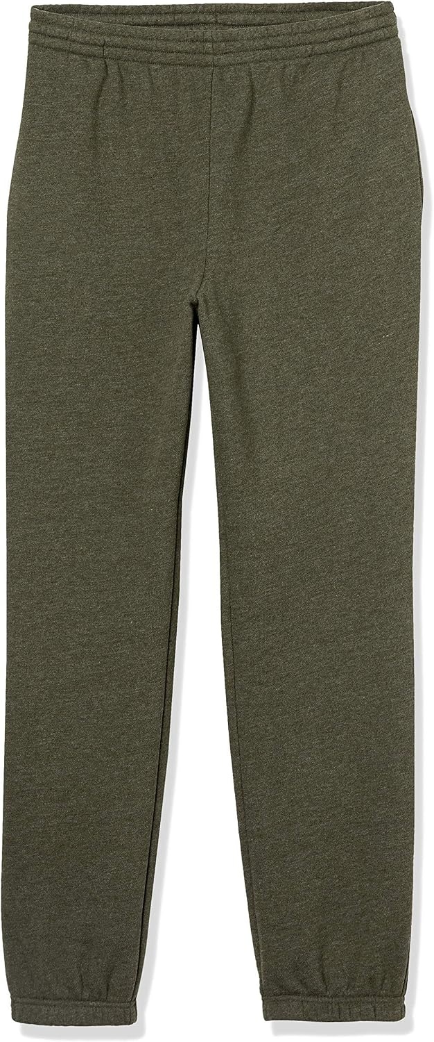 image:imageAmazon Essentials Mens Fleece Sweatpants Closed Bottom Available in Big and TallOlive Heather