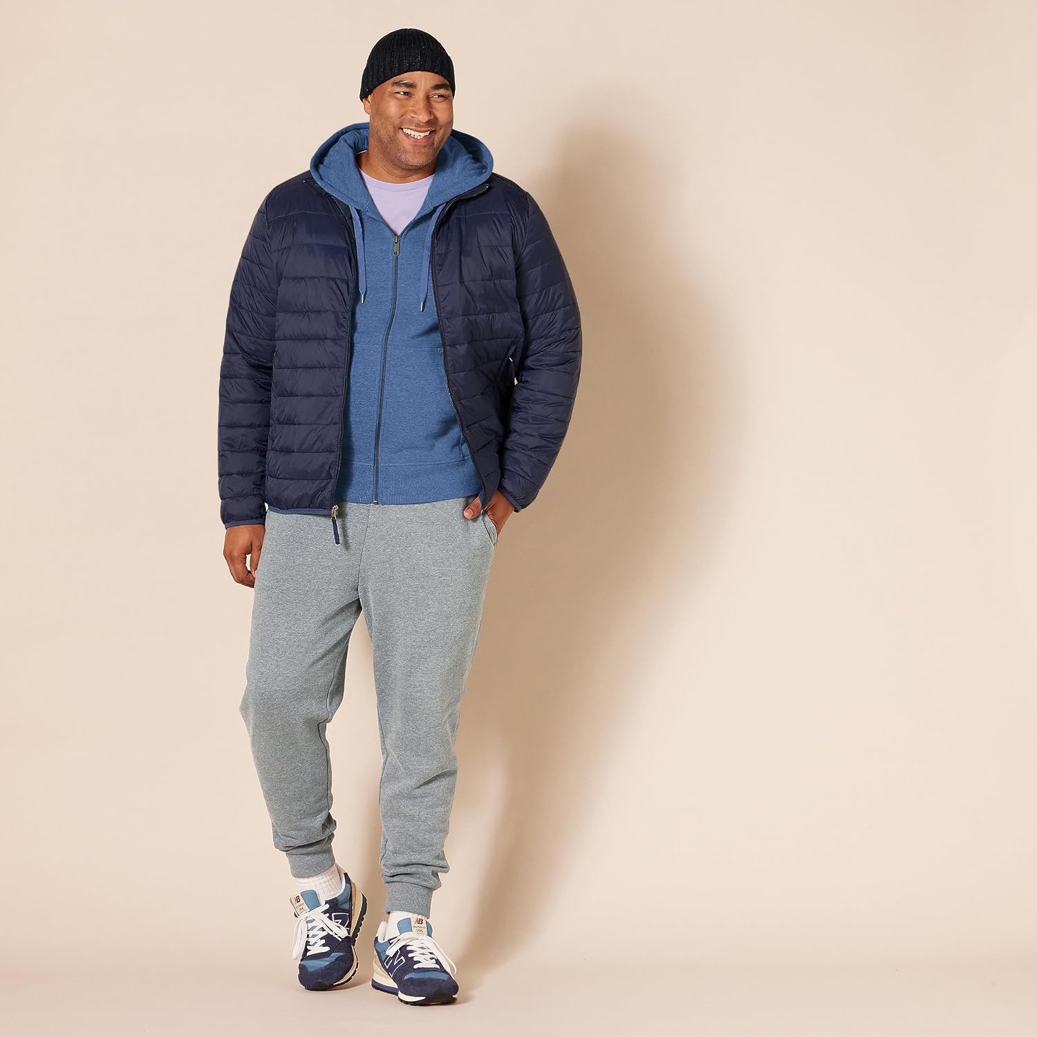 image:imageAmazon Essentials Mens FullZip Fleece Hoodie Sweatshirt Available in Big amp TallBlue Heather