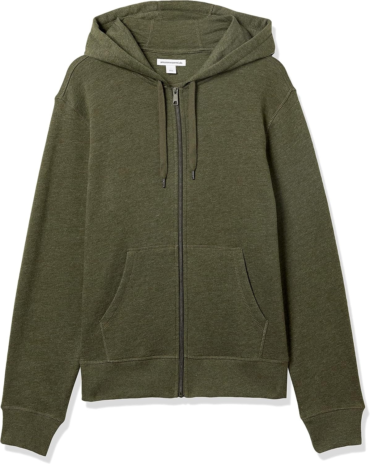 image:imageAmazon Essentials Mens FullZip Fleece Hoodie Sweatshirt Available in Big amp TallOlive Heather