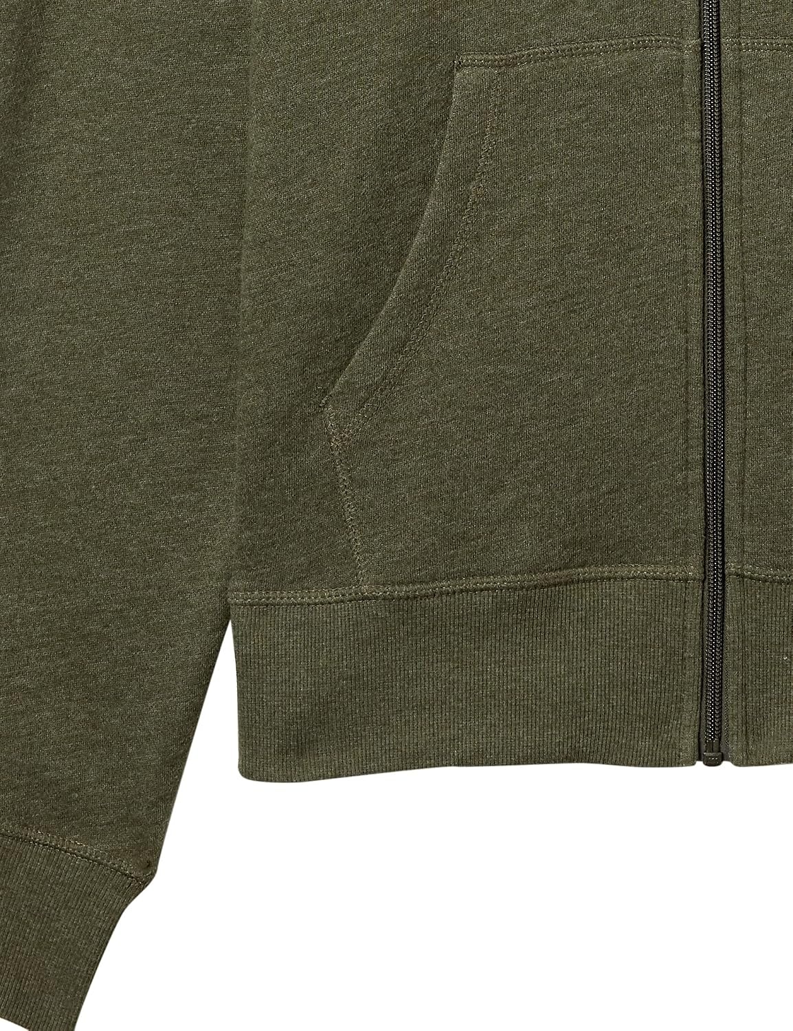 image:imageAmazon Essentials Mens FullZip Fleece Hoodie Sweatshirt Available in Big amp TallOlive Heather