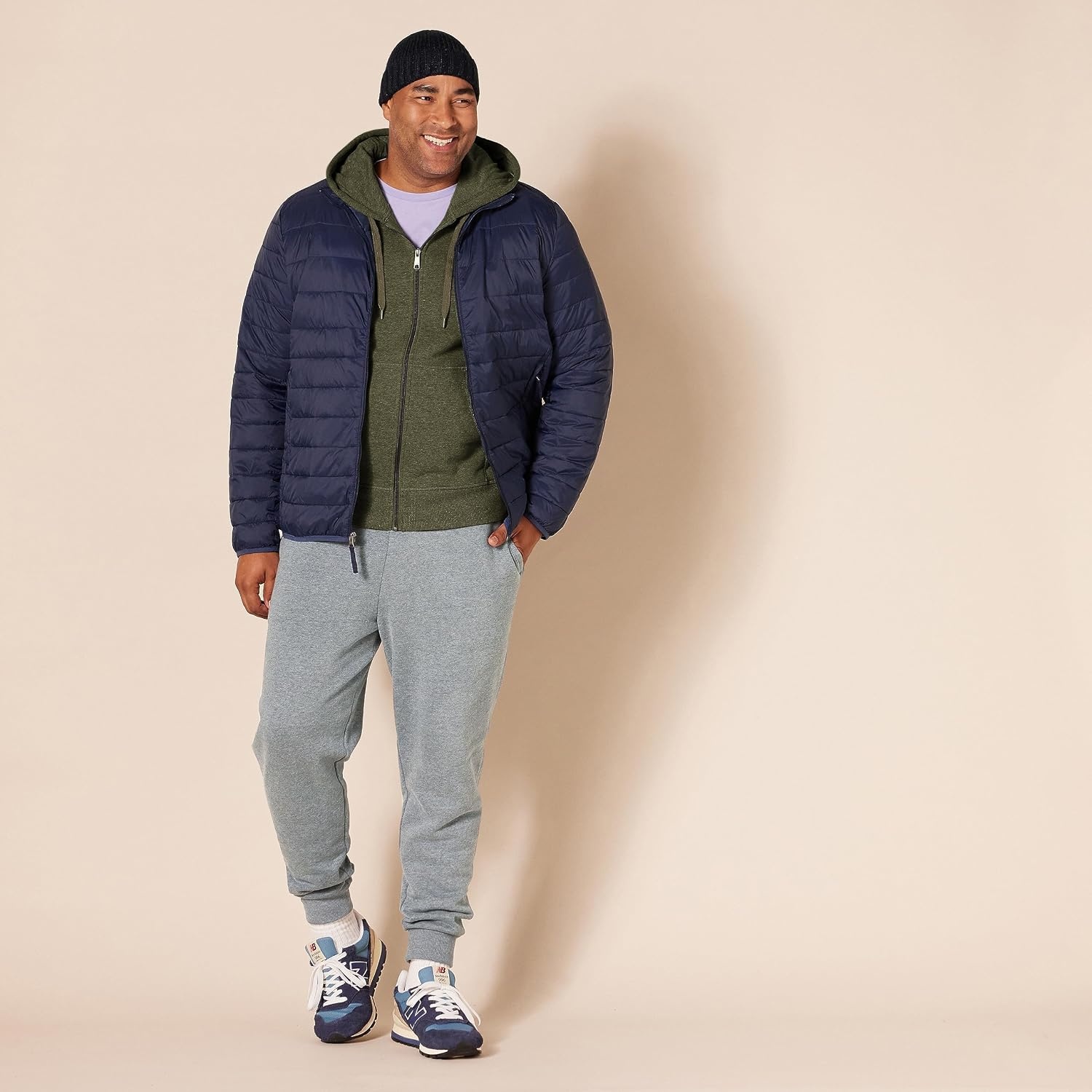 image:imageAmazon Essentials Mens FullZip Fleece Hoodie Sweatshirt Available in Big amp TallOlive Heather