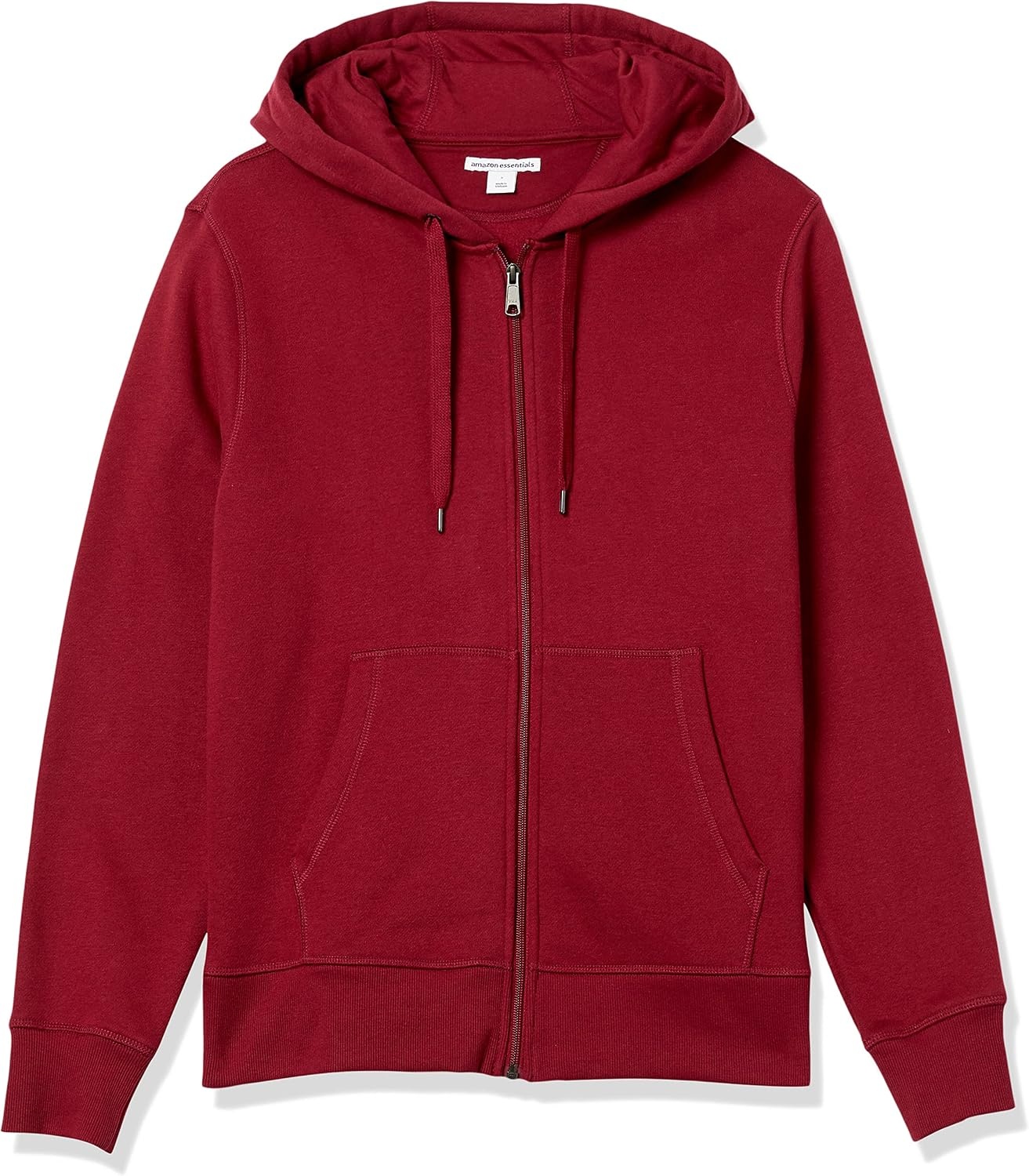 image:imageAmazon Essentials Mens FullZip Fleece Hoodie Sweatshirt Available in Big amp TallRed