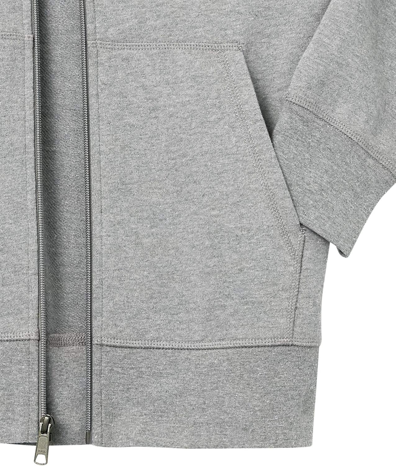 image:imageAmazon Essentials Mens Lightweight French Terry FullZip HoodieCharcoal Heather