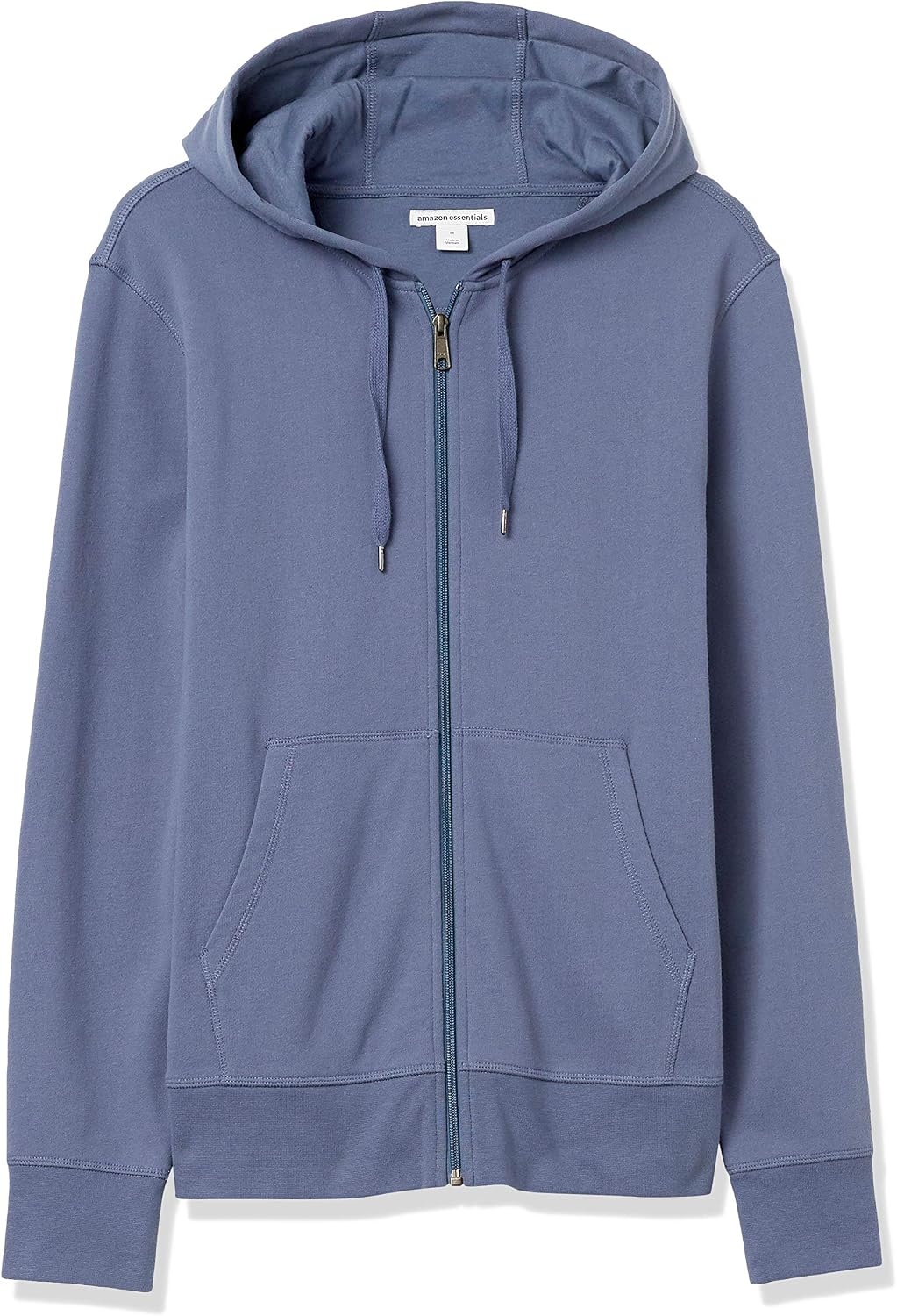image:imageAmazon Essentials Mens Lightweight French Terry FullZip HoodieIndigo Blue