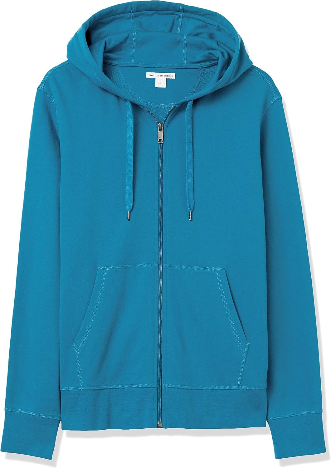 image:imageAmazon Essentials Mens Lightweight French Terry FullZip HoodieTeal Blue