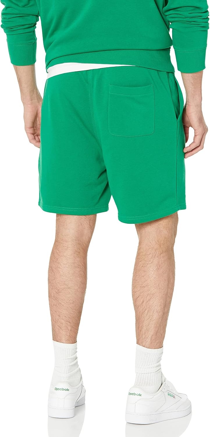 image:imageAmazon Essentials Mens Lightweight French Terry Relaxed Fit Sweat Shorts with Drawstring Available in Big amp TallGreen