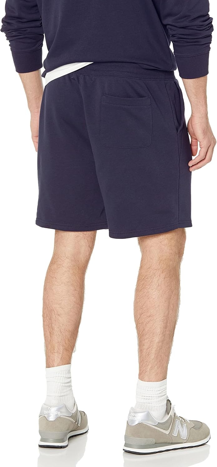 image:imageAmazon Essentials Mens Lightweight French Terry Relaxed Fit Sweat Shorts with Drawstring Available in Big amp TallNavy