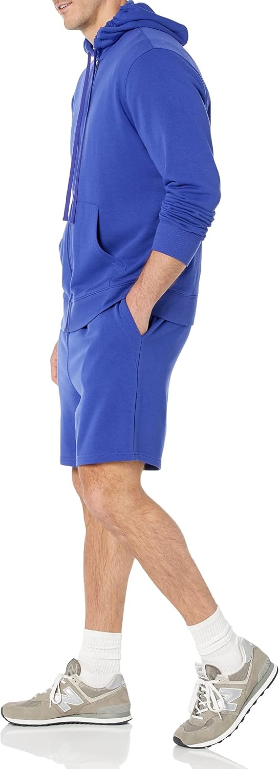 image:imageAmazon Essentials Mens Lightweight French Terry Relaxed Fit Sweat Shorts with Drawstring Available in Big amp TallRoyal Blue