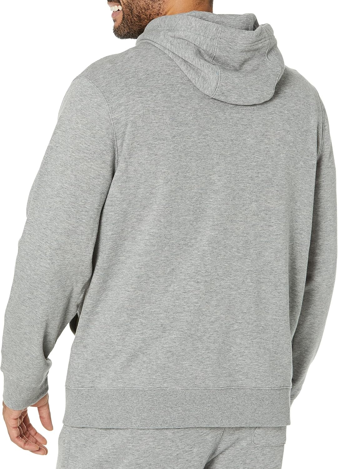 image:imageAmazon Essentials Mens Lightweight LongSleeve French Terry HoodieGrey Heather