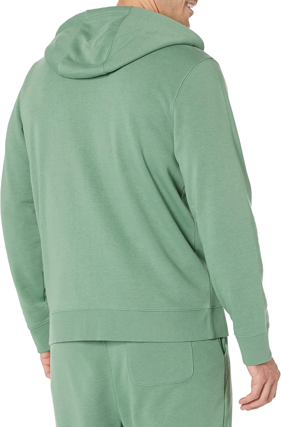 image:imageAmazon Essentials Mens LongSleeve French Terry FullZip Hoodie Available in Big amp TallSage Green