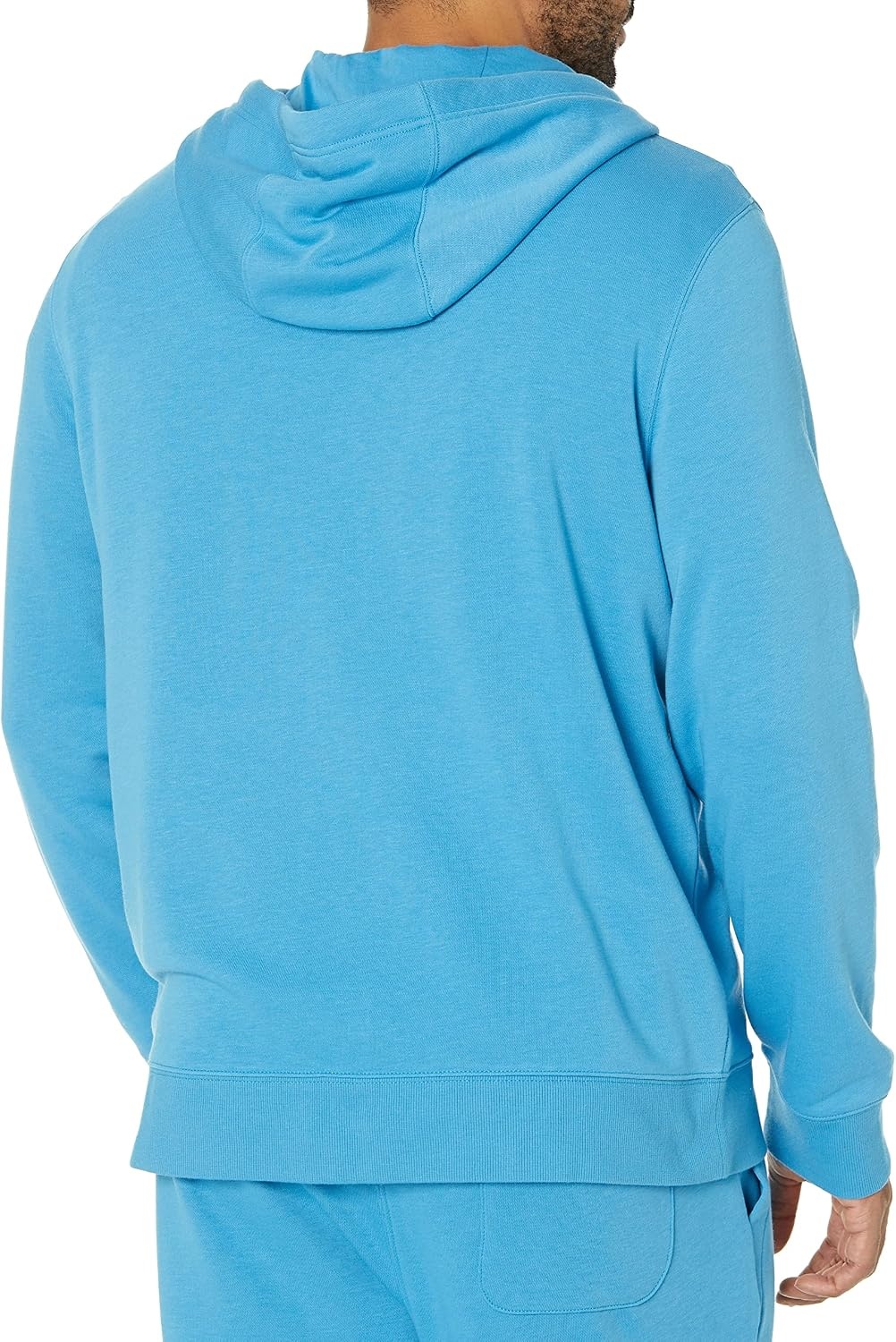 image:imageAmazon Essentials Mens LongSleeve French Terry FullZip Hoodie Available in Big amp TallTurquoise Blue