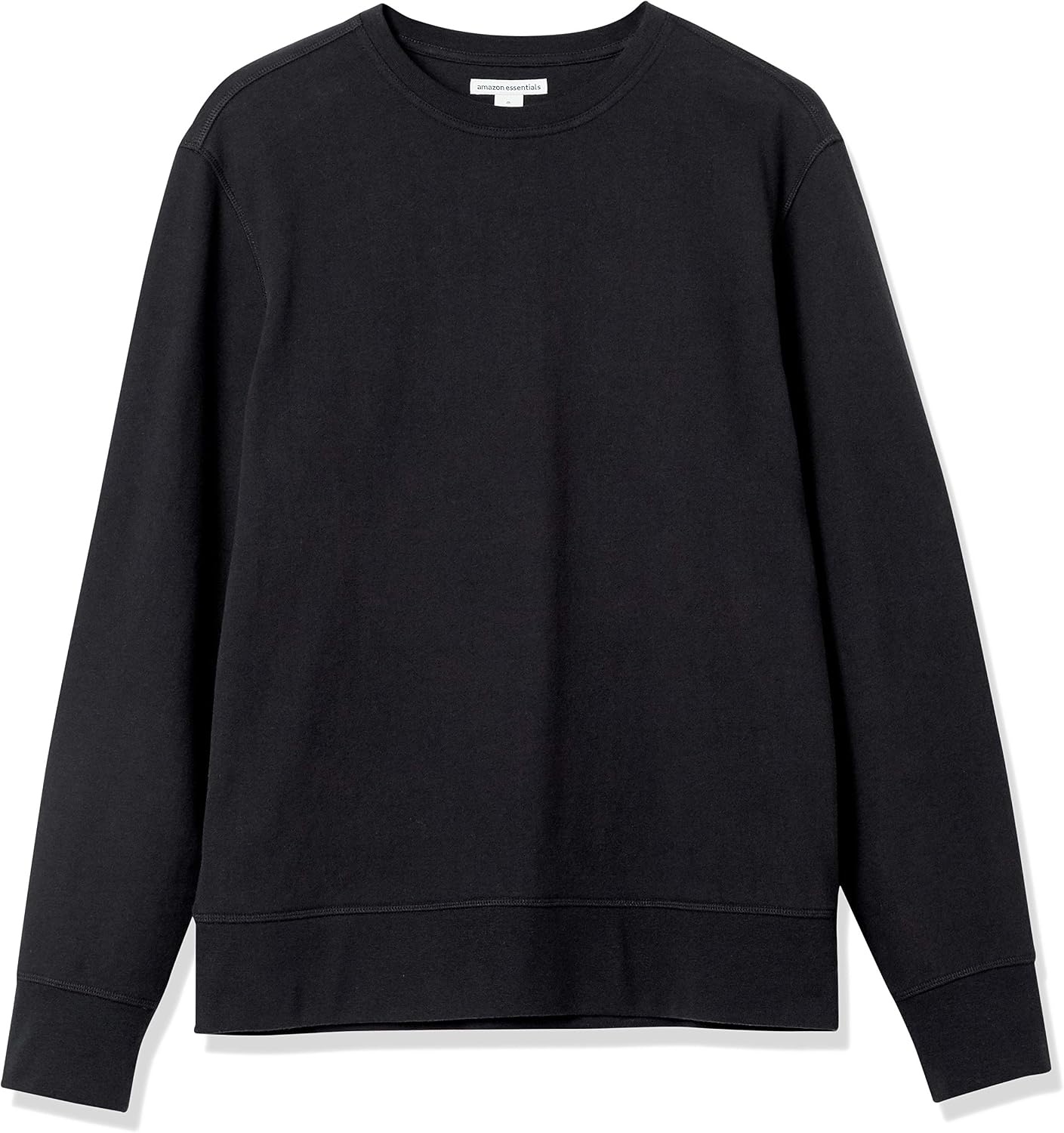 image:imageAmazon Essentials Mens LongSleeve Lightweight French Terry Crewneck SweatshirtBlack