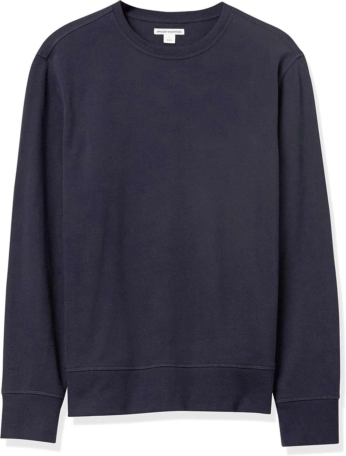 image:imageAmazon Essentials Mens LongSleeve Lightweight French Terry Crewneck SweatshirtDark Navy