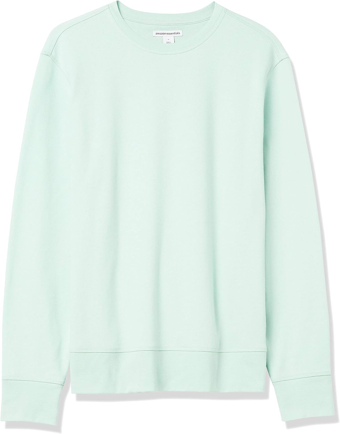 image:imageAmazon Essentials Mens LongSleeve Lightweight French Terry Crewneck SweatshirtMint Green