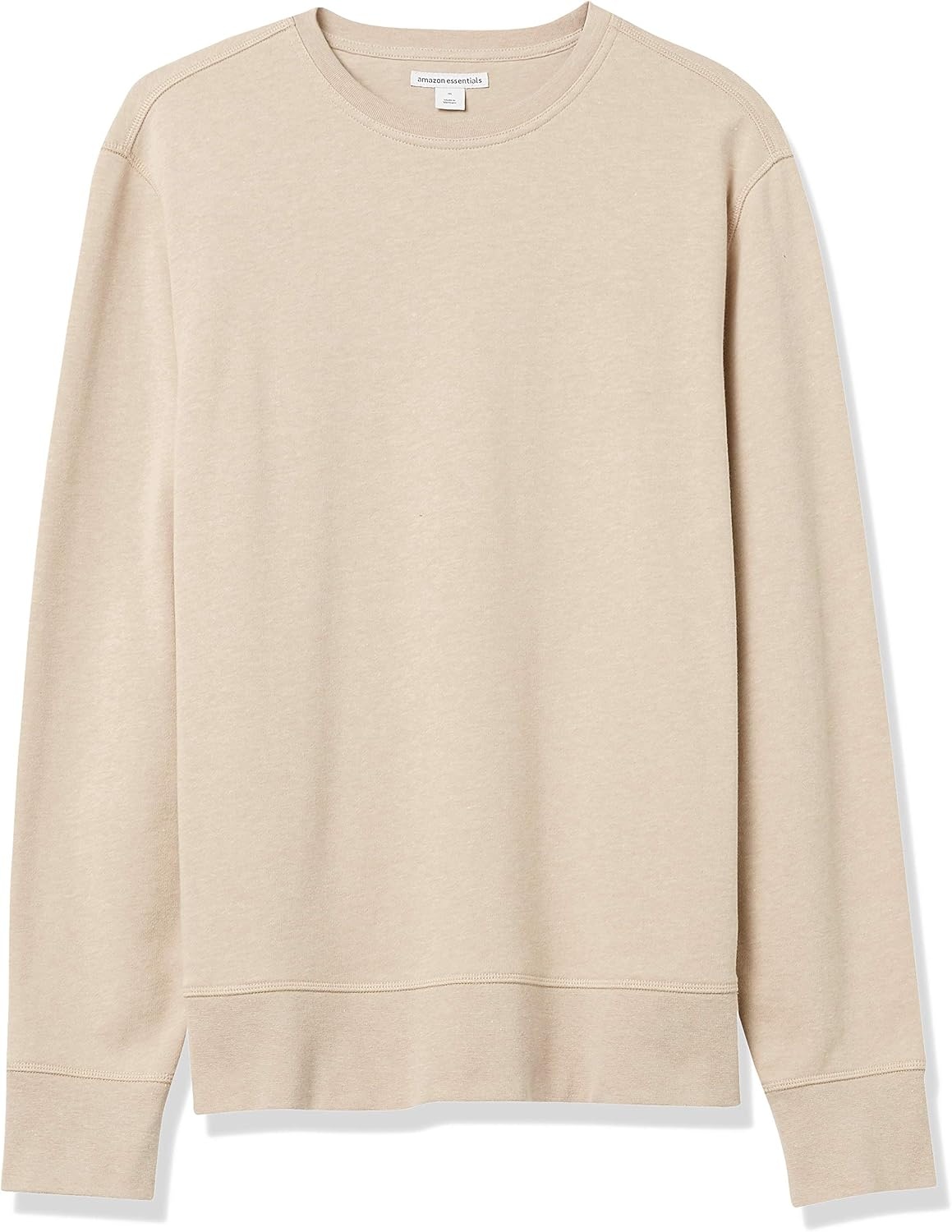image:imageAmazon Essentials Mens LongSleeve Lightweight French Terry Crewneck SweatshirtOatmeal Heather