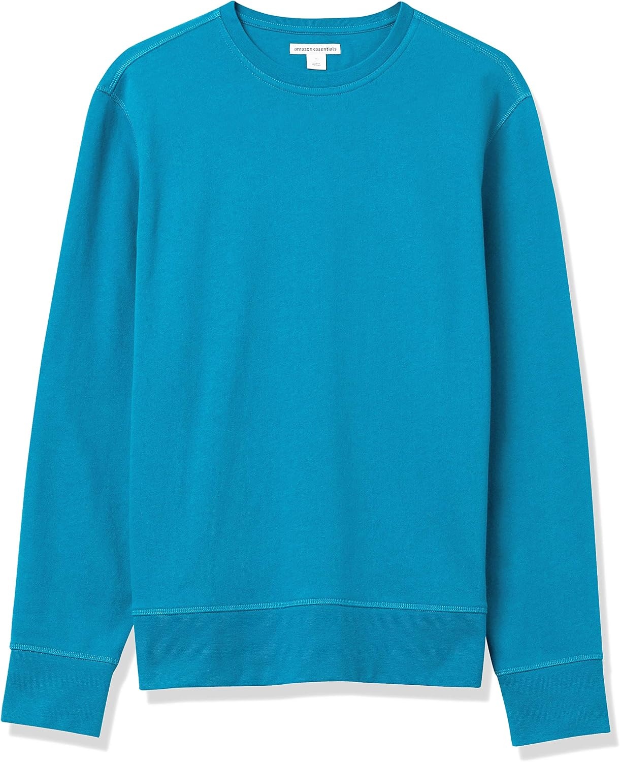 image:imageAmazon Essentials Mens LongSleeve Lightweight French Terry Crewneck SweatshirtTeal Blue