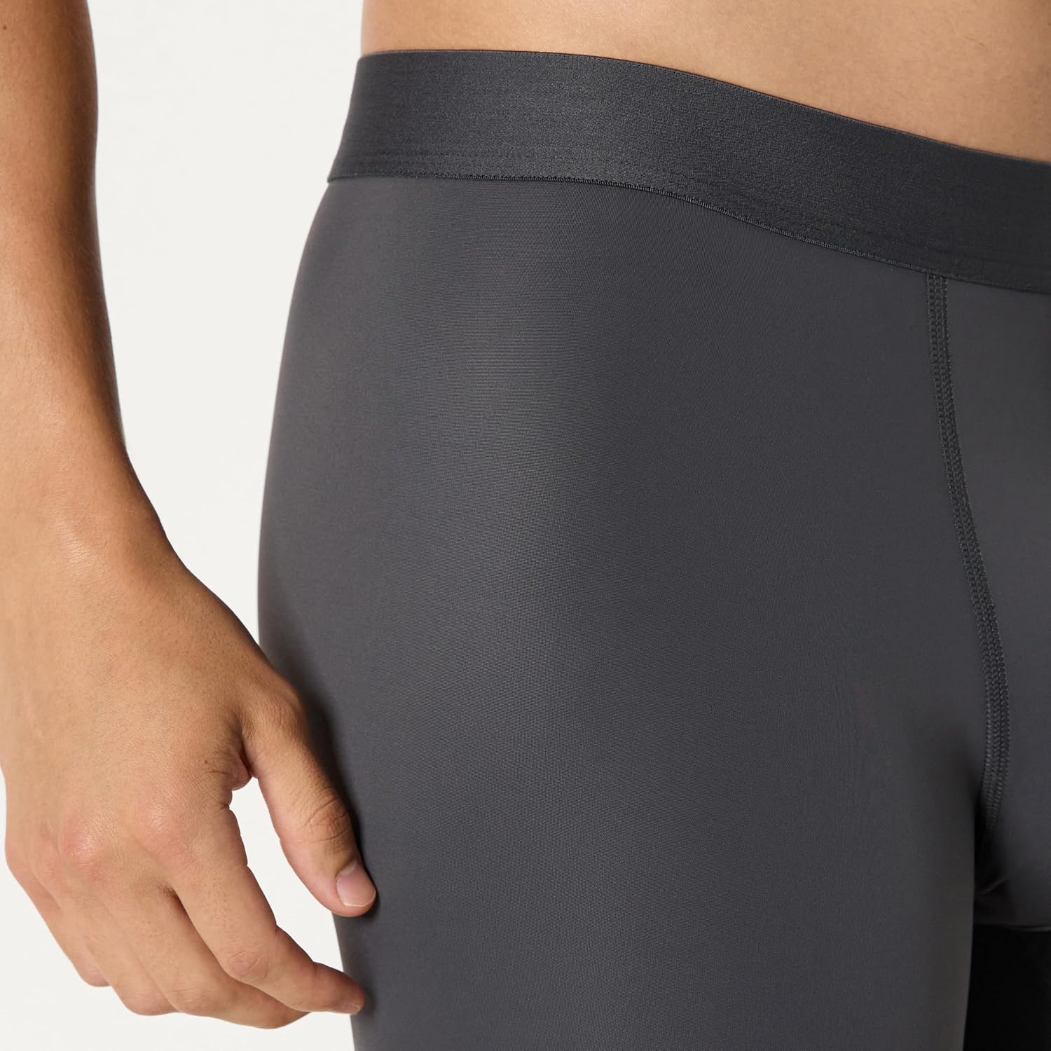 image:imageAmazon Essentials Mens Microfiber Boxer Shorts Underwear Pack of 3Black Charcoal Gray Light Gray