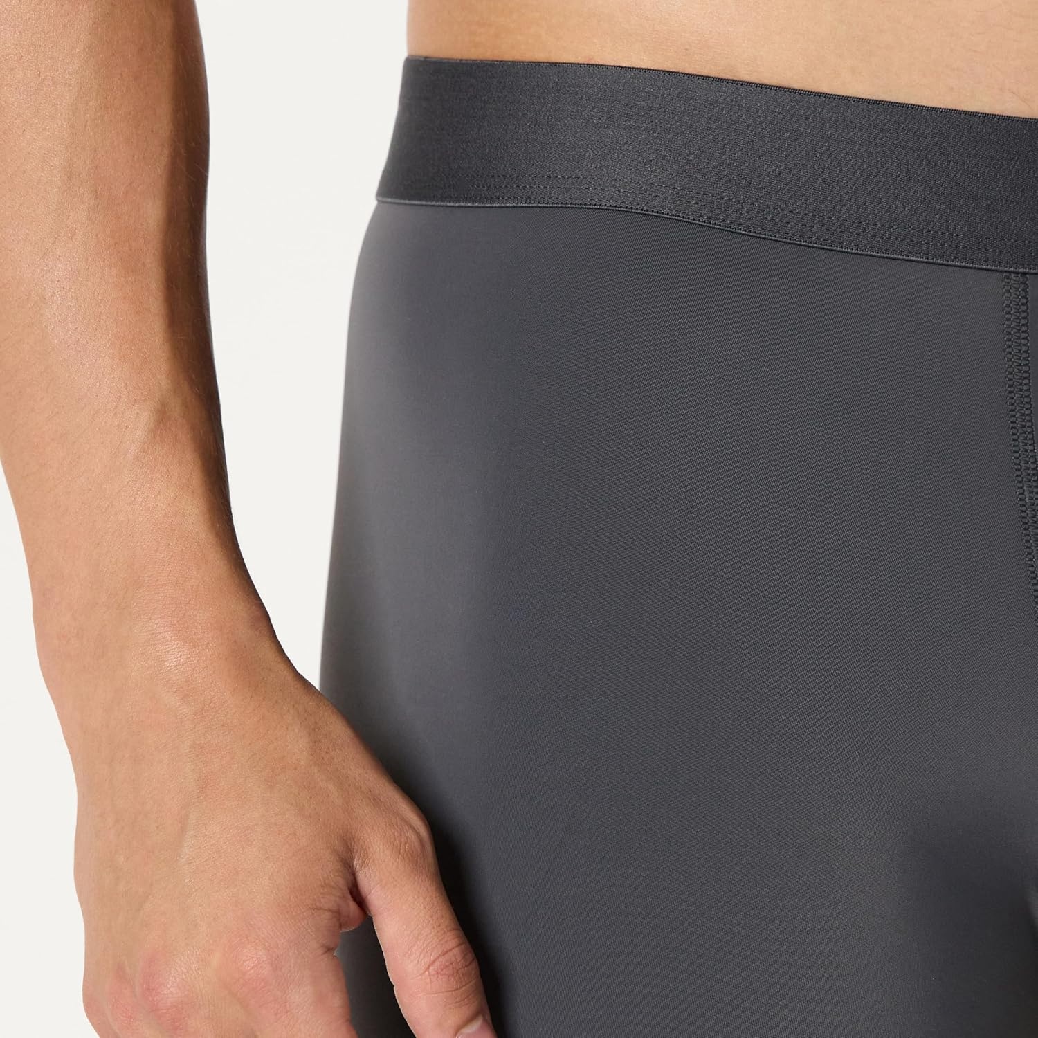 image:imageAmazon Essentials Mens Microfiber Boxer Shorts Underwear Pack of 3Black Charcoal Gray Light Gray