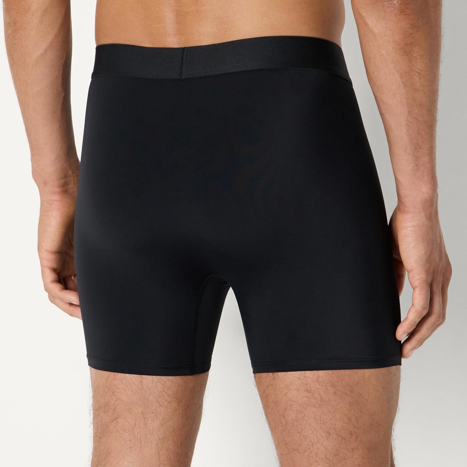 image:imageAmazon Essentials Mens Microfiber Boxer Shorts Underwear Pack of 3Black