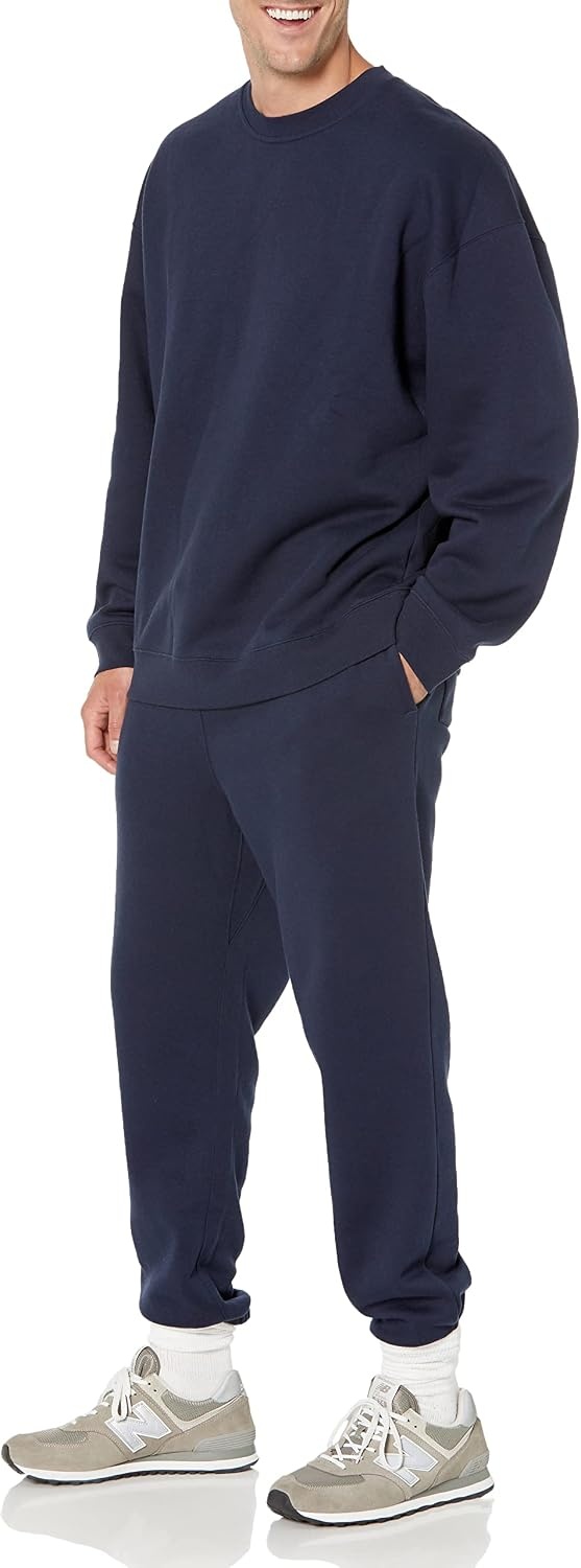 image:imageAmazon Essentials Mens OversizedFit Crewneck Sweatshirt Available in Big amp TallNavy