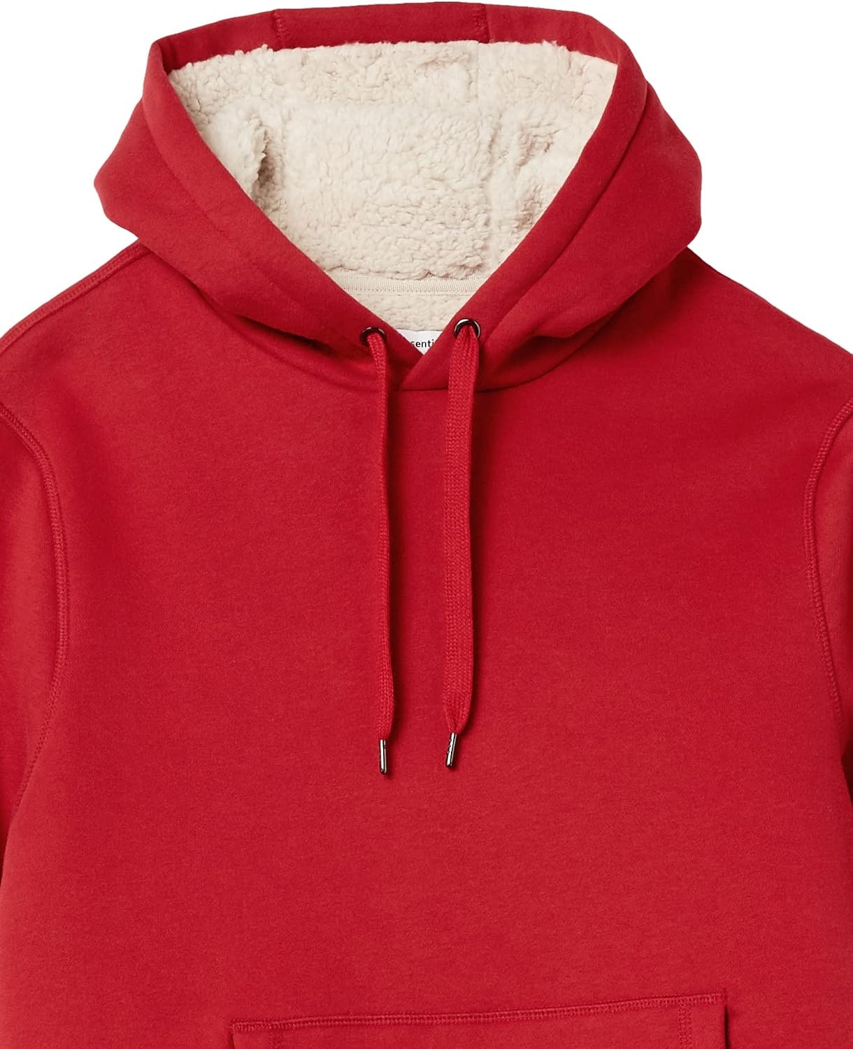 image:imageAmazon Essentials Mens Regular Fit SherpaLined Pullover HoodieRed