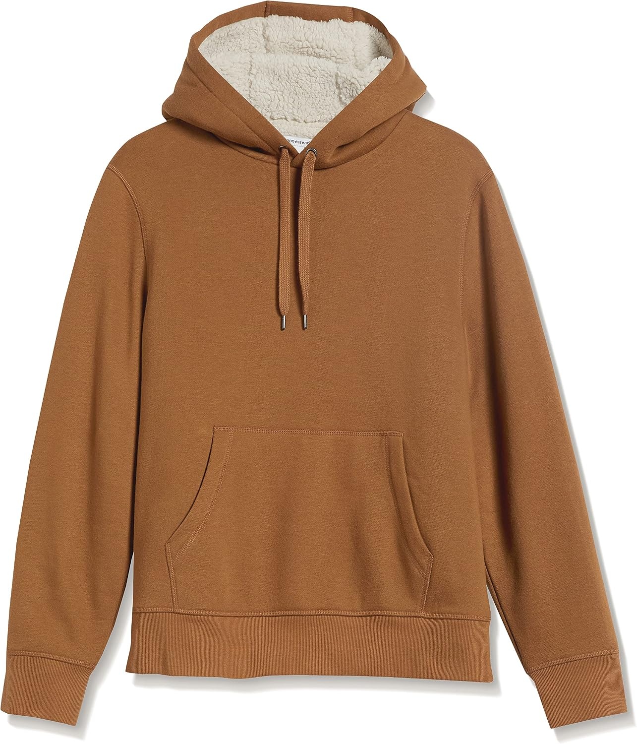 image:imageAmazon Essentials Mens Regular Fit SherpaLined Pullover HoodieToffee Brown