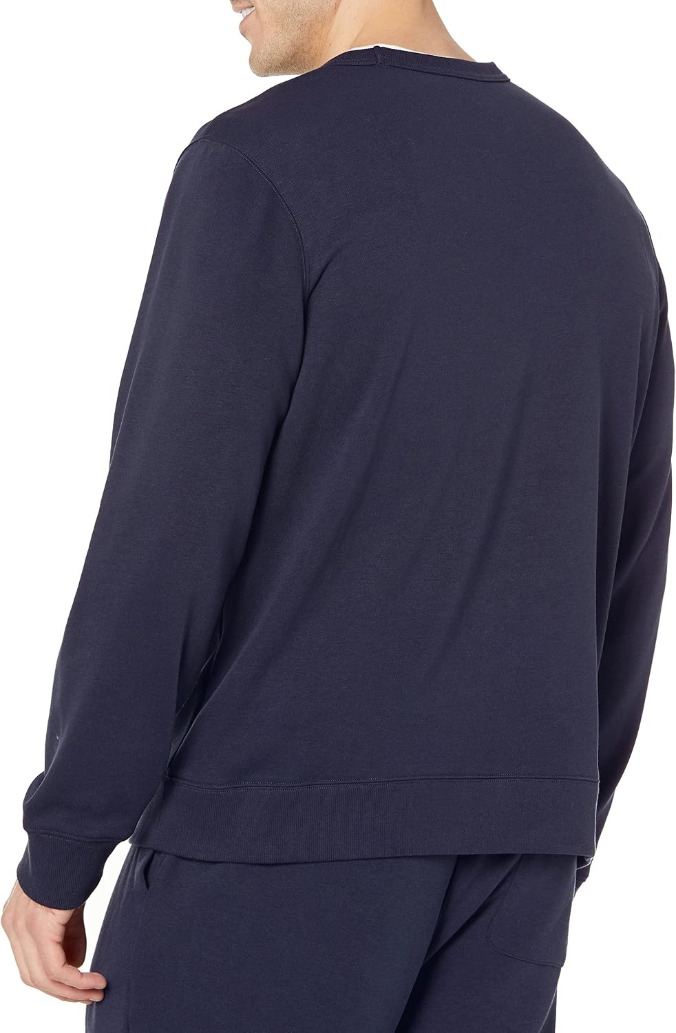 image:imageAmazon Essentials Mens Relaxed Fit Crewneck Sweatshirt Lightweight LongSleeve French Terry Available in Big amp TallNavy