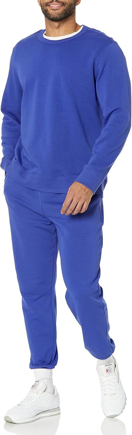 image:imageAmazon Essentials Mens Relaxed Fit Crewneck Sweatshirt Lightweight LongSleeve French Terry Available in Big amp TallRoyal Blue