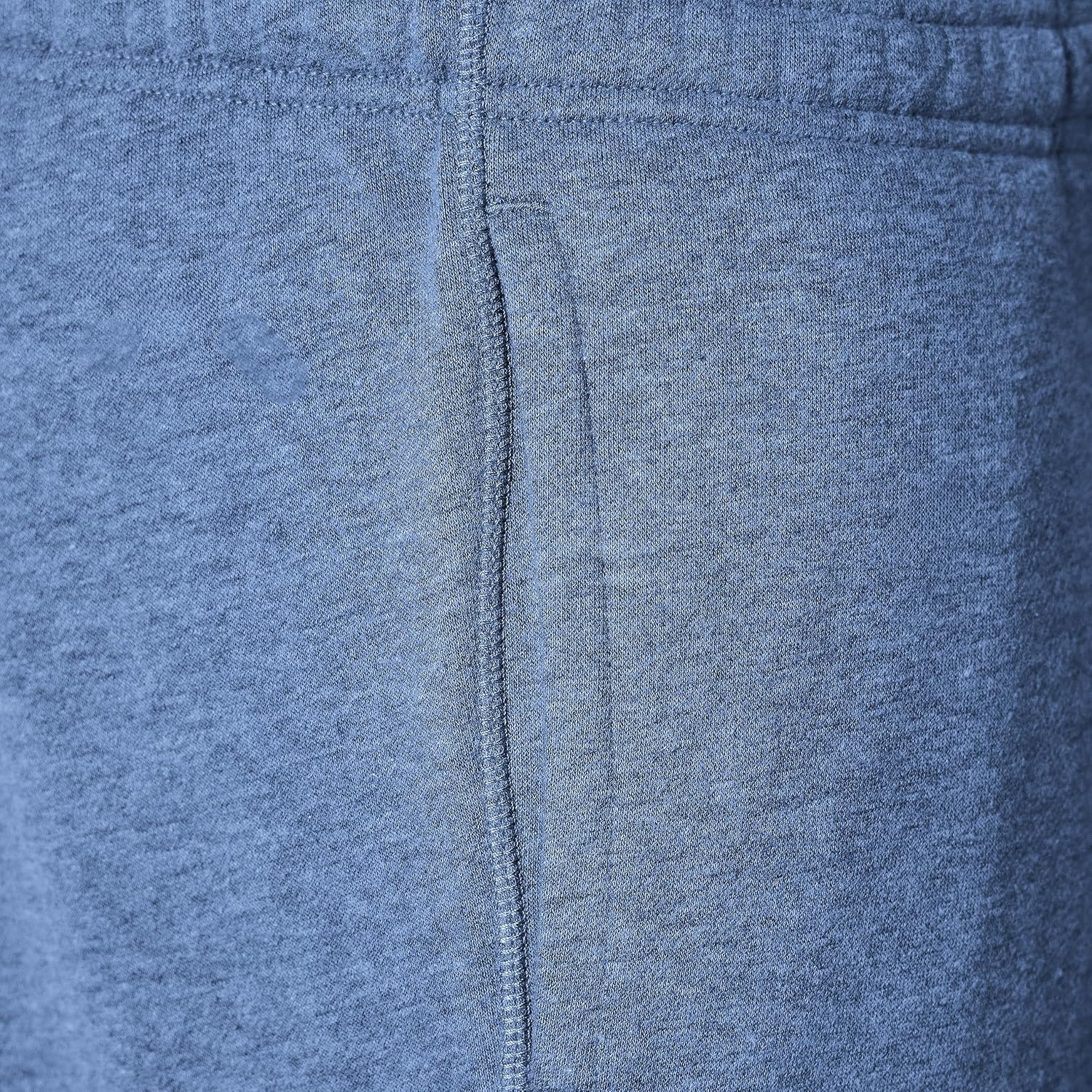 image:imageAmazon Essentials Mens Relaxed Fit Fleece Joggers Sweatpants Drawstring Waist Tapered Leg Ribbed Cuffs Brushed InteriorBlue Heather