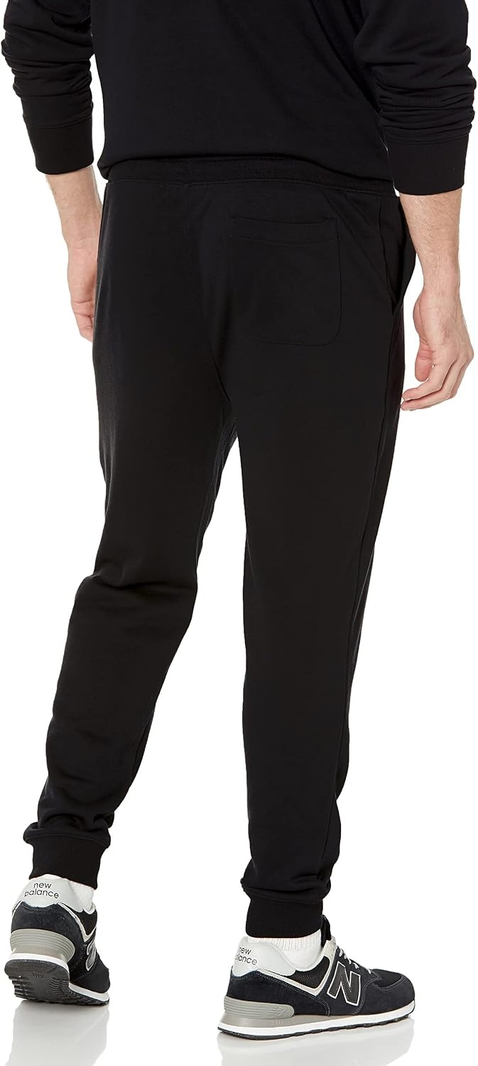 image:imageAmazon Essentials Mens Relaxed Fit Jogger Pants Lightweight French Terry LoungewearBlack