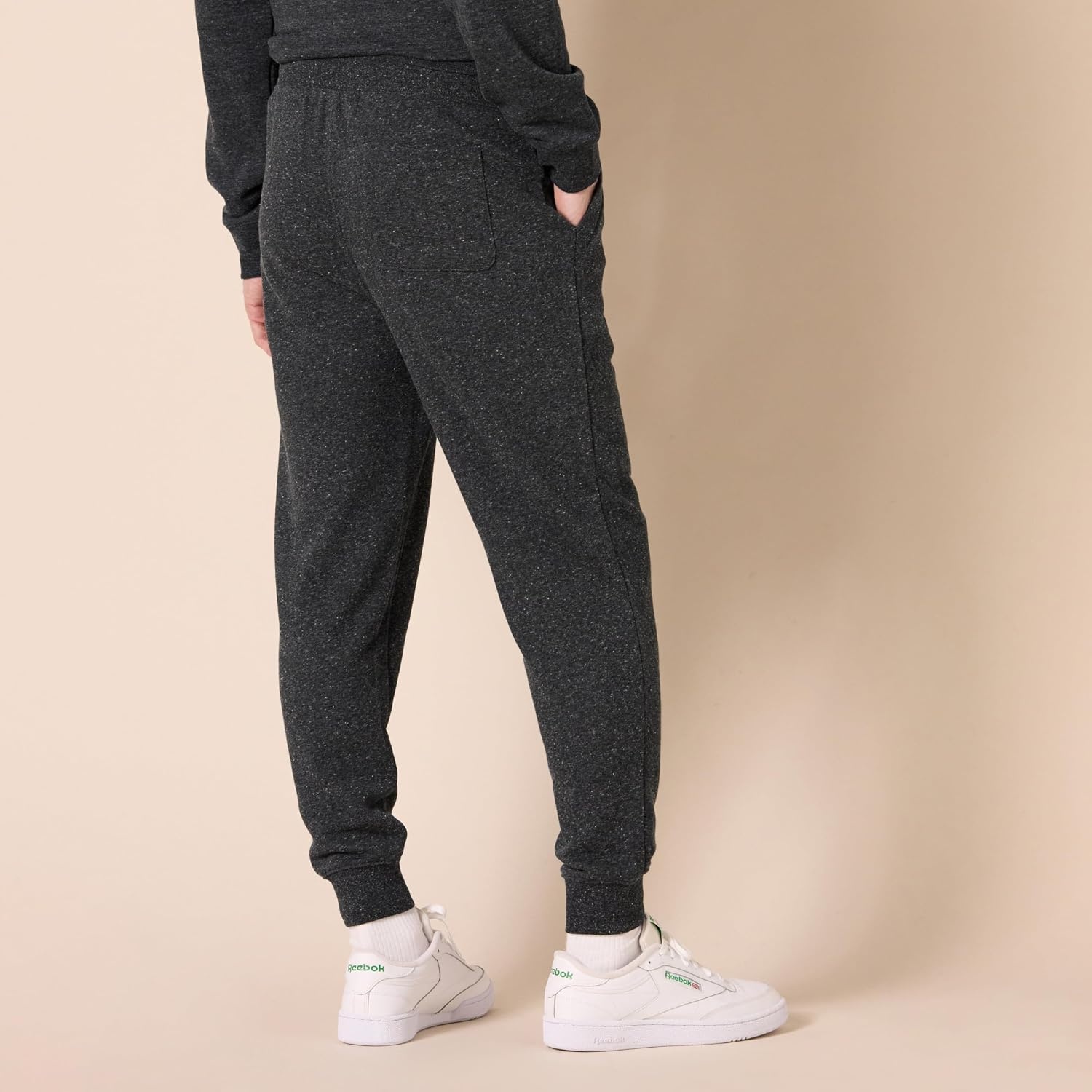 image:imageAmazon Essentials Mens Relaxed Fit Jogger Pants Lightweight French Terry LoungewearCharcoal Heather