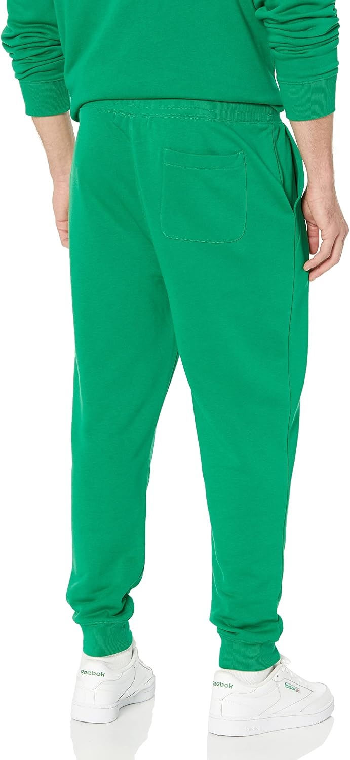 image:imageAmazon Essentials Mens Relaxed Fit Jogger Pants Lightweight French Terry LoungewearGreen