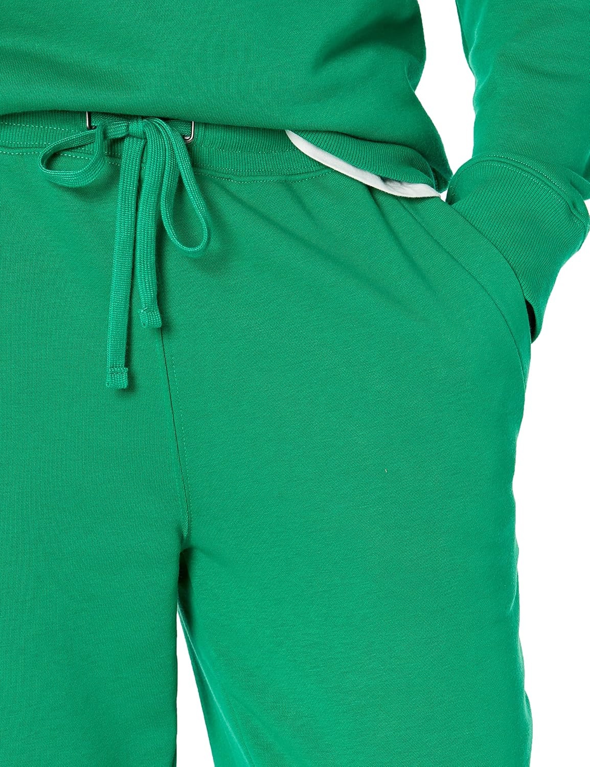 image:imageAmazon Essentials Mens Relaxed Fit Jogger Pants Lightweight French Terry LoungewearGreen