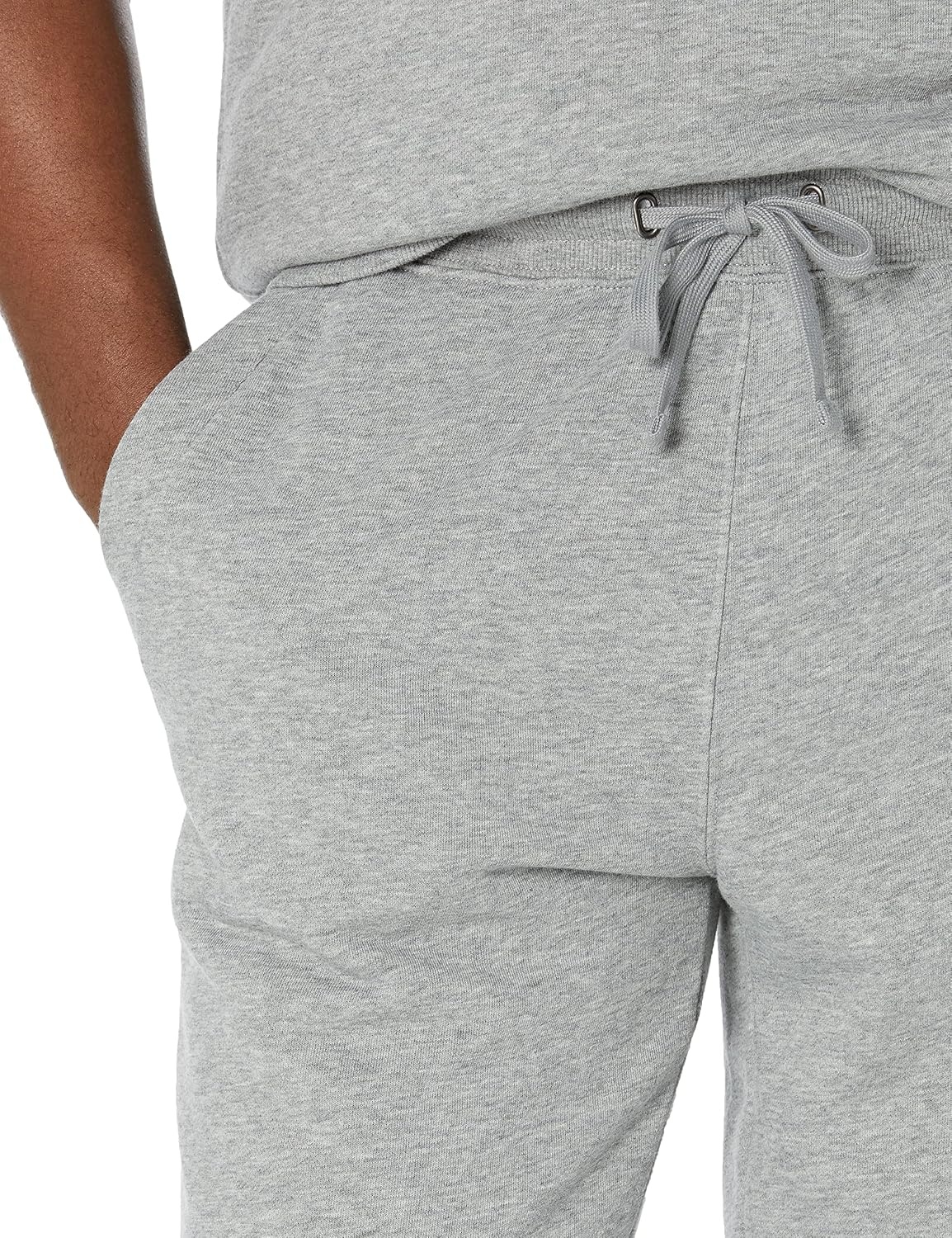 image:imageAmazon Essentials Mens Relaxed Fit Jogger Pants Lightweight French Terry LoungewearGrey Heather