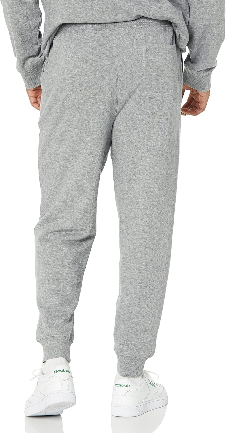 image:imageAmazon Essentials Mens Relaxed Fit Jogger Pants Lightweight French Terry LoungewearGrey Heather