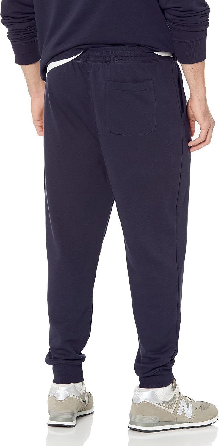 image:imageAmazon Essentials Mens Relaxed Fit Jogger Pants Lightweight French Terry LoungewearNavy