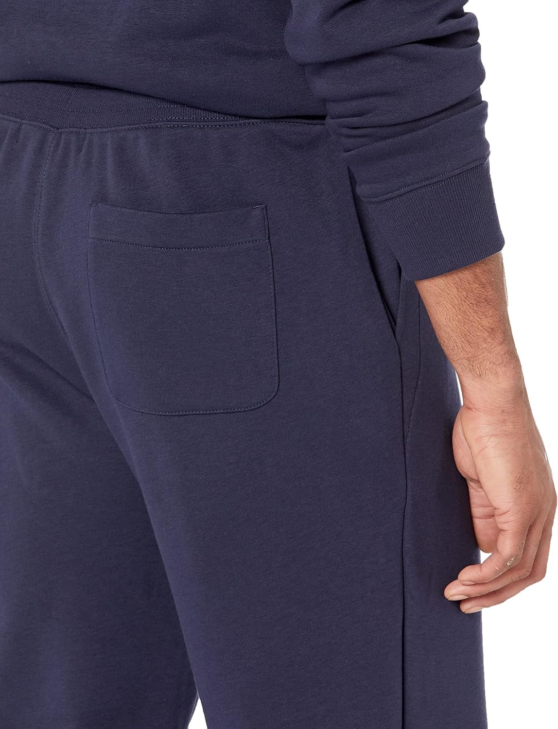 image:imageAmazon Essentials Mens Relaxed Fit Jogger Pants Lightweight French Terry LoungewearNavy