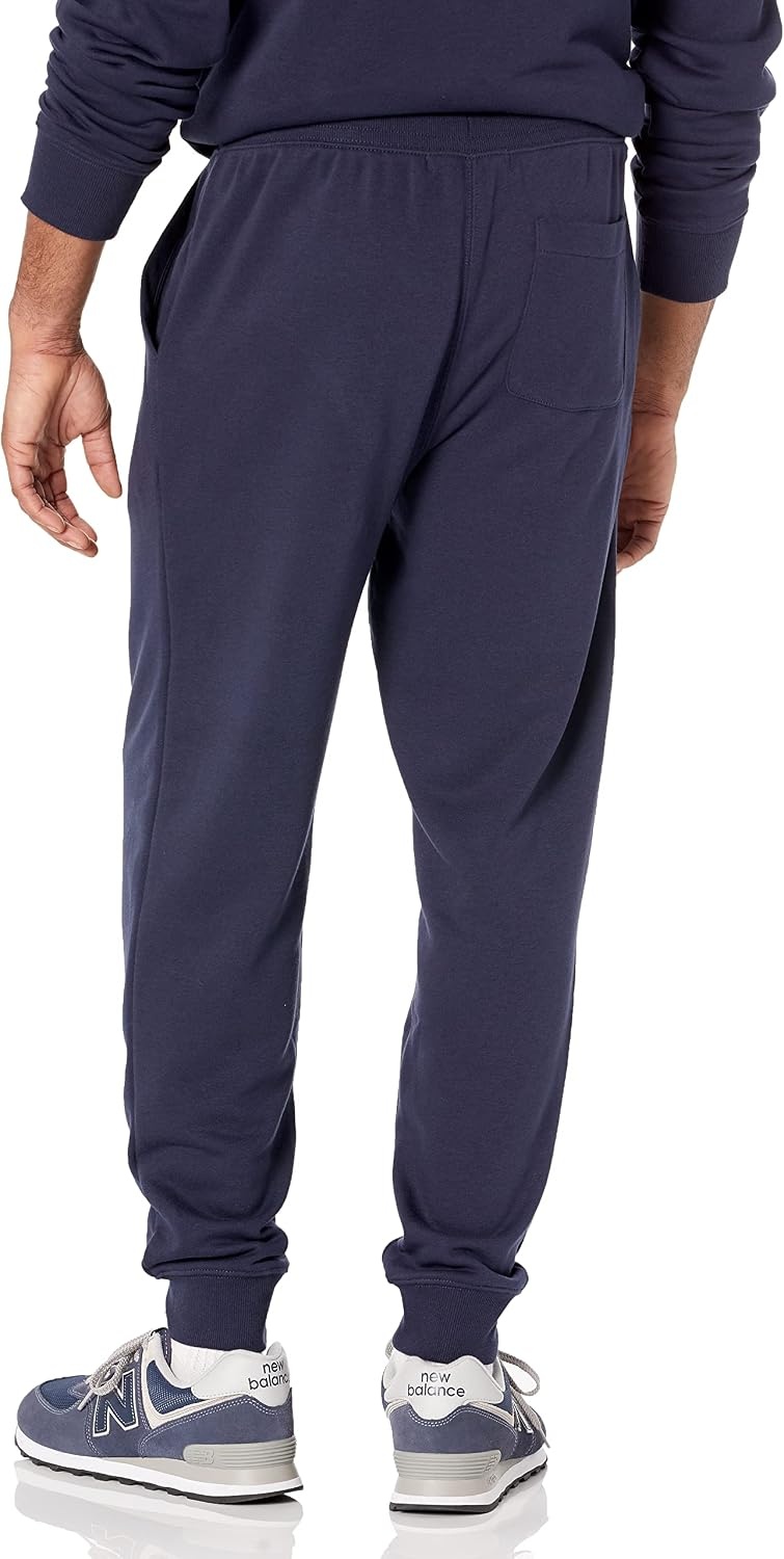 image:imageAmazon Essentials Mens Relaxed Fit Jogger Pants Lightweight French Terry LoungewearNavy
